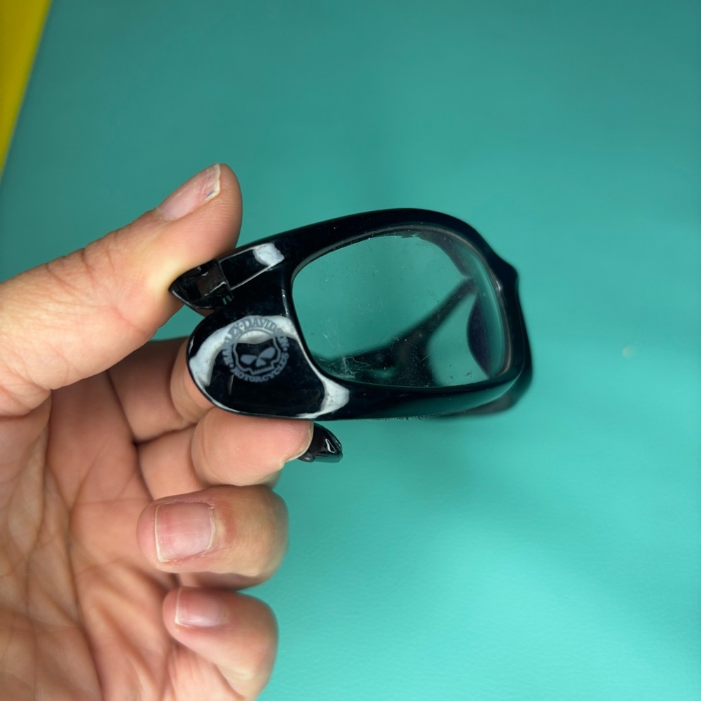 Harley-Davidson Slick HDS 803 Black Protective Goggles with Clear Lenses - Picture 3 of 10